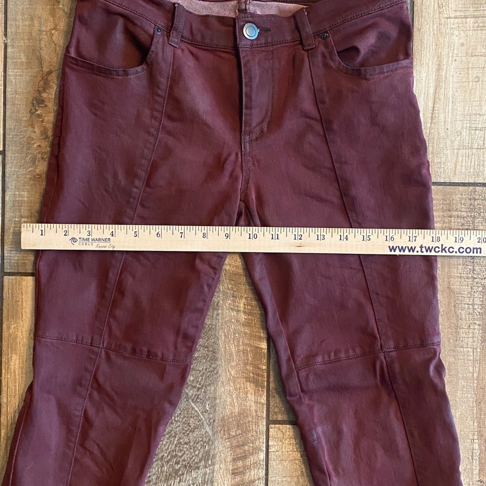 Free People Deep Burgundy Skinny Jeans - Picture 8 of 12
